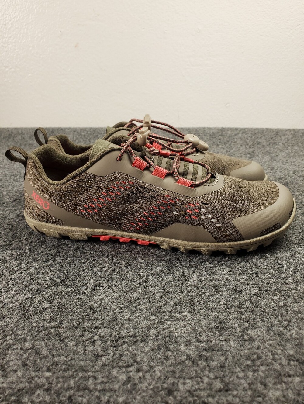 Xero Shoes Aqua X Sport Water Shoes 8 Olive Coral Barefoot Zero Drop Sneakers